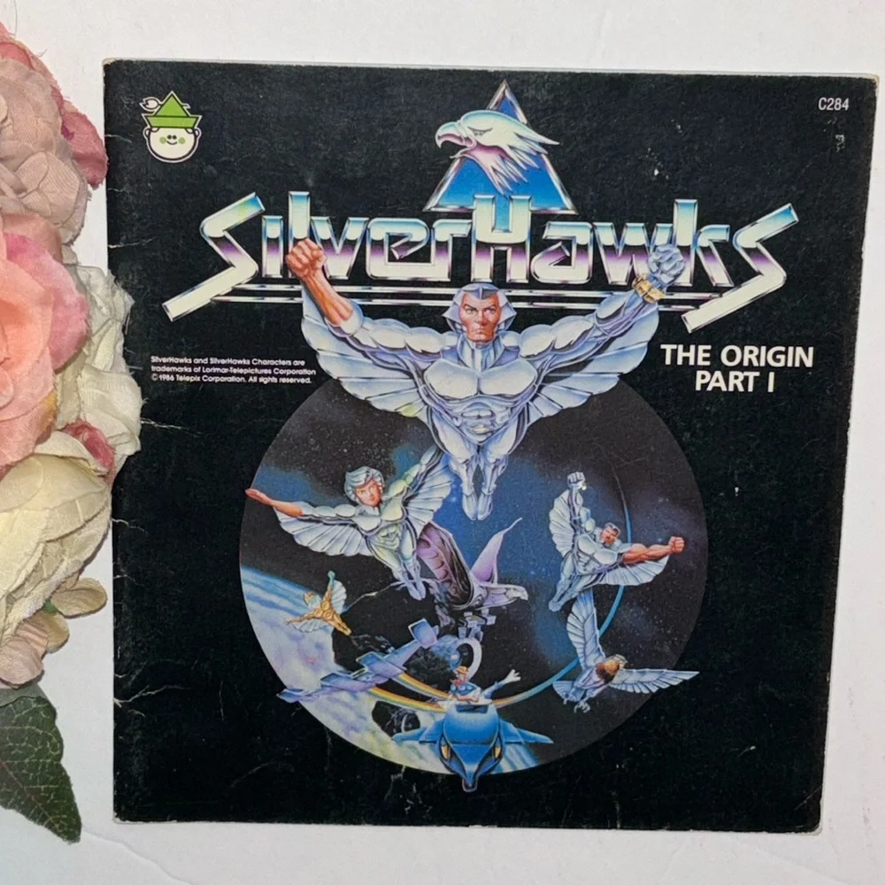 Silverhawks Book 1986 SilverHawks Book The Origin Part 1 , Book Only